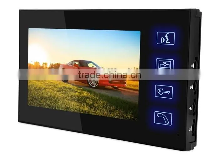 New 7" TFT Video Intercom Remote Unlock Night Vision CCTV Camera Rainproof Security Video Wireless Doorbell