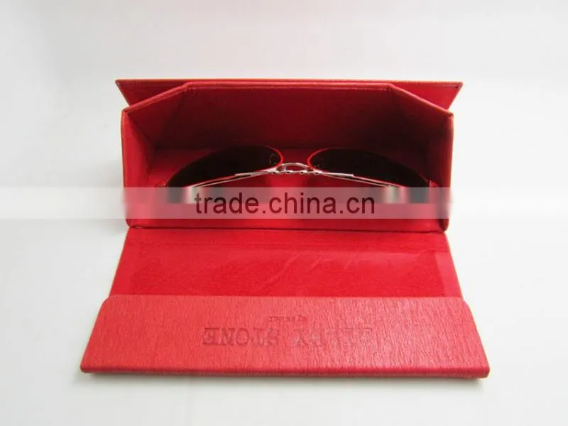 PU glasses box custom logo portable sunglasses case