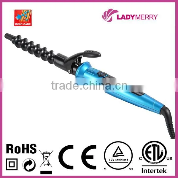 Hot 1" 430F Digital Keratin Tourmaline Ionic electric hair curler 3 in 1