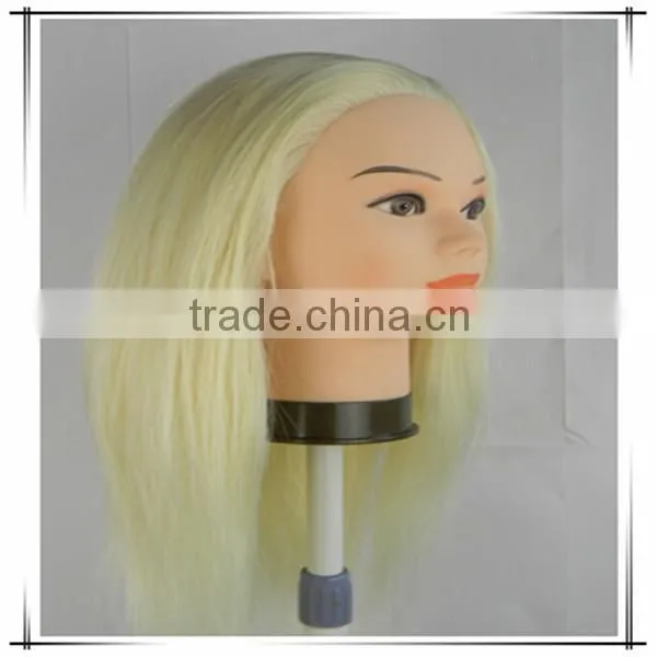 Cheap 100% natural human hair male mannequin head with hair, whole mannequin head with beard