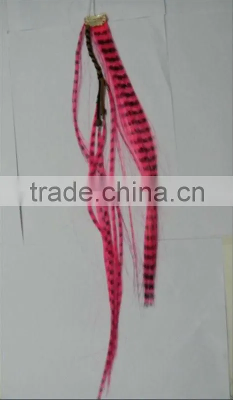 Clip in hair extension color tape strips
