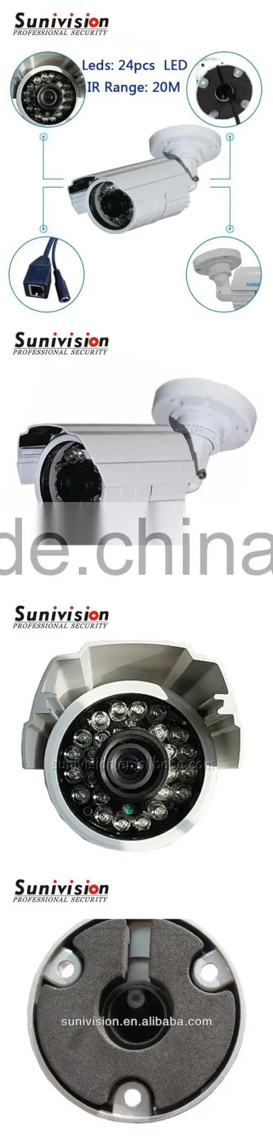 1/3" Sony CCD sensor 650TVL 6mm fixed lens ccd security waterproof fine outdoor cctv ir led camera