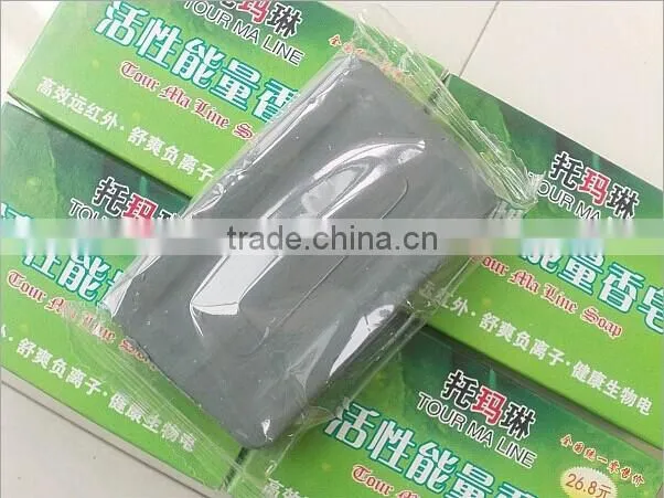 active energy bamboo Tourmaline soap For ance Face & Body Beauty Healthy Care,tourmaline products Free Shipping 70g/pcs
