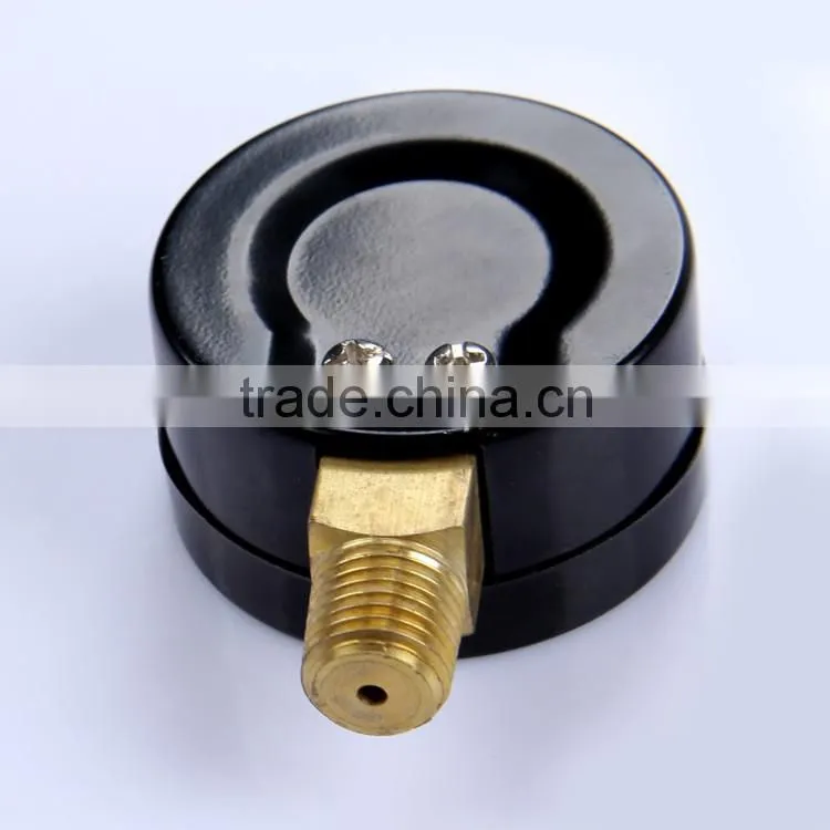 npt1/8 1500psi black 20mm mini pressure gauge Stainless steel pressure gauge