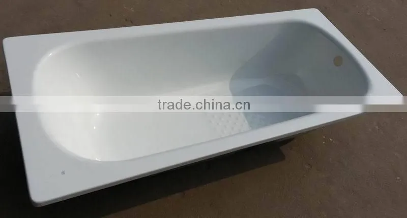160x70x36cm Steel Enamel irregular bathtub