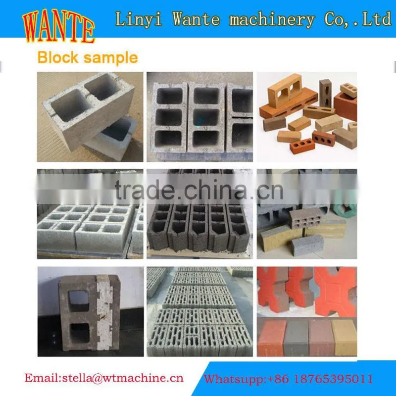 QT6-15 hydraulic press interlock block making machine automatic steam bricks making machine