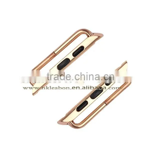 cheap Aluminum metal watch band converter buckle strap Adapter for apple watch band