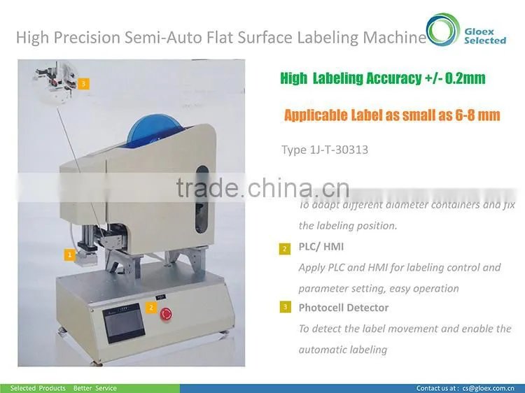 T Semi-Automatic Bottle Labeling Machine for Square sharped Bottle