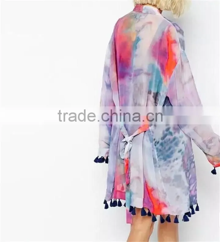 High Quality Sexy Beachwear Polyester Chiffon Fashion Kaftan