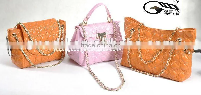 New arrival! Quilted satchel bags ladies leather handbags fashion designer 2012