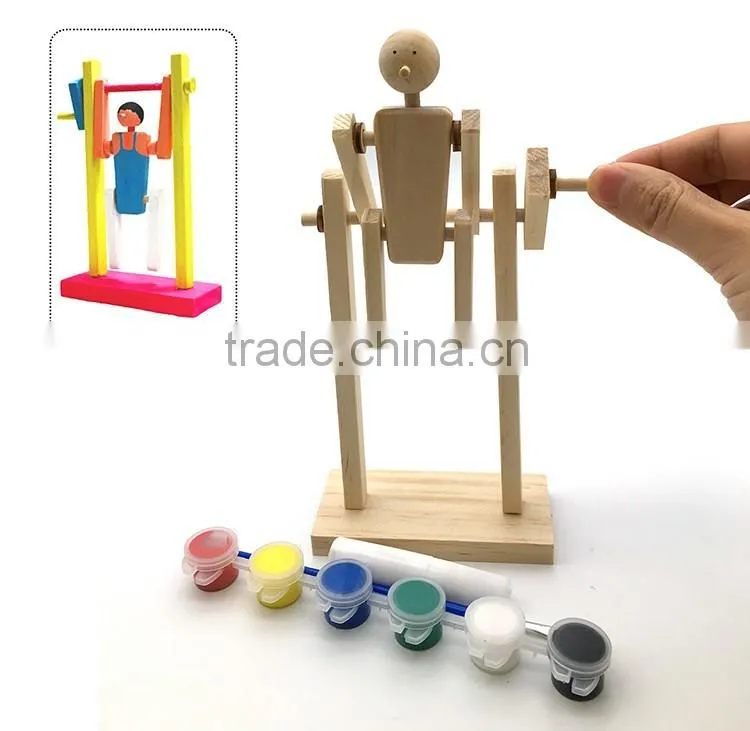 Wooden Gymnast Puzzle children educational toys