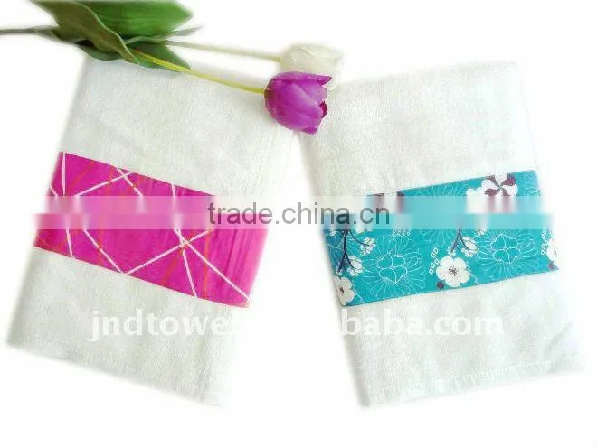 cotton hair towel with pink bind cloth