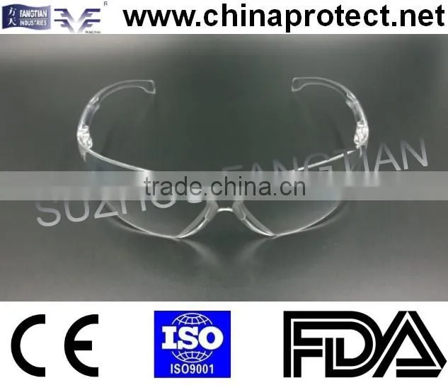 Industry clear/blace/yellow construction safety glasses
