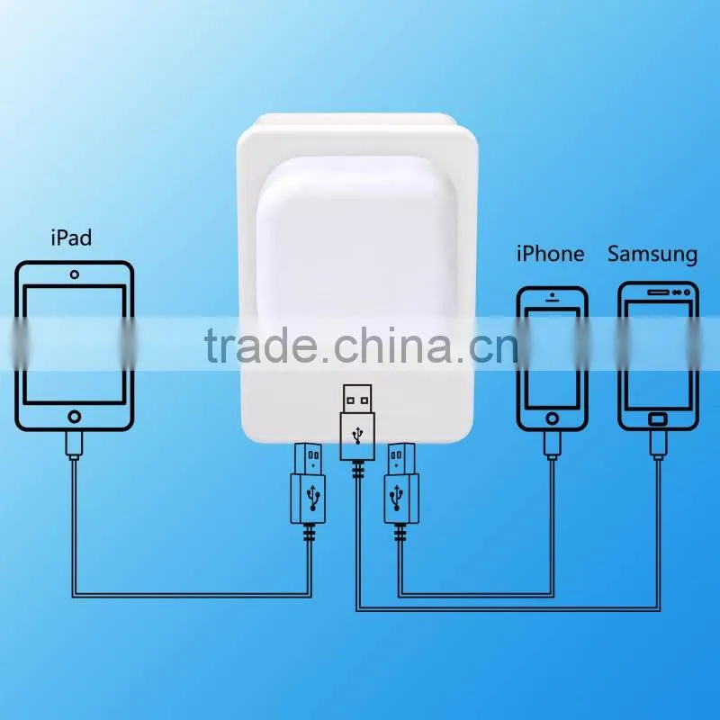 widely used Smartphone 4 USB port home wall charger