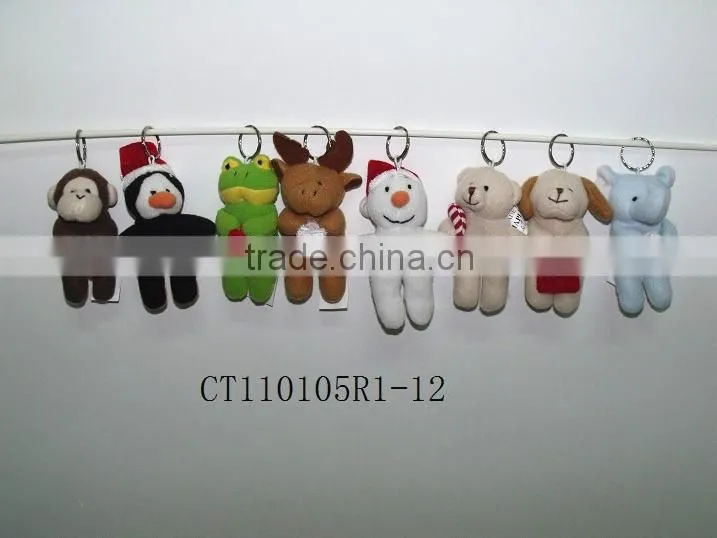 Christmas Promotion Plush Little Animal Pendant/Keyring/Keychain