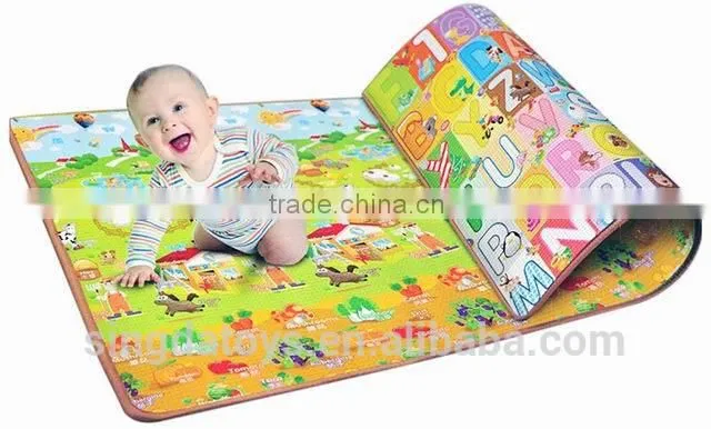 160 x 200 cm Letter height/animal 123 double patternPlay Mat
