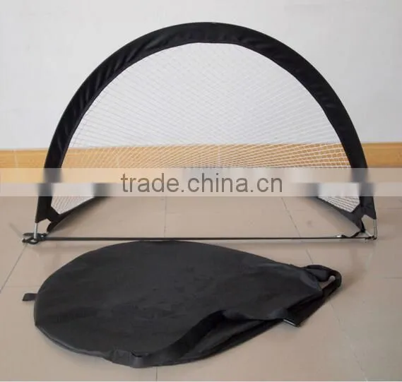 4 feet foldable and portable fiberglass pop-up soccer training goal set