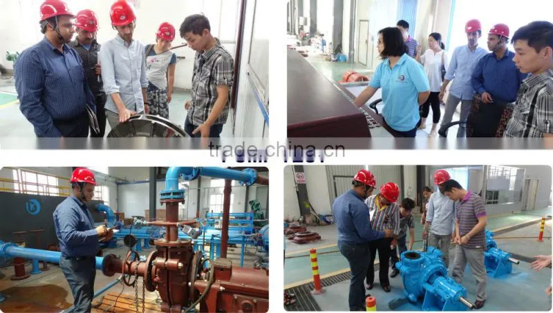 China High quality centrifugal mining solid slurry pump and OEM pump part