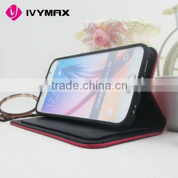 Fashion wallet case for samsung galaxy s6