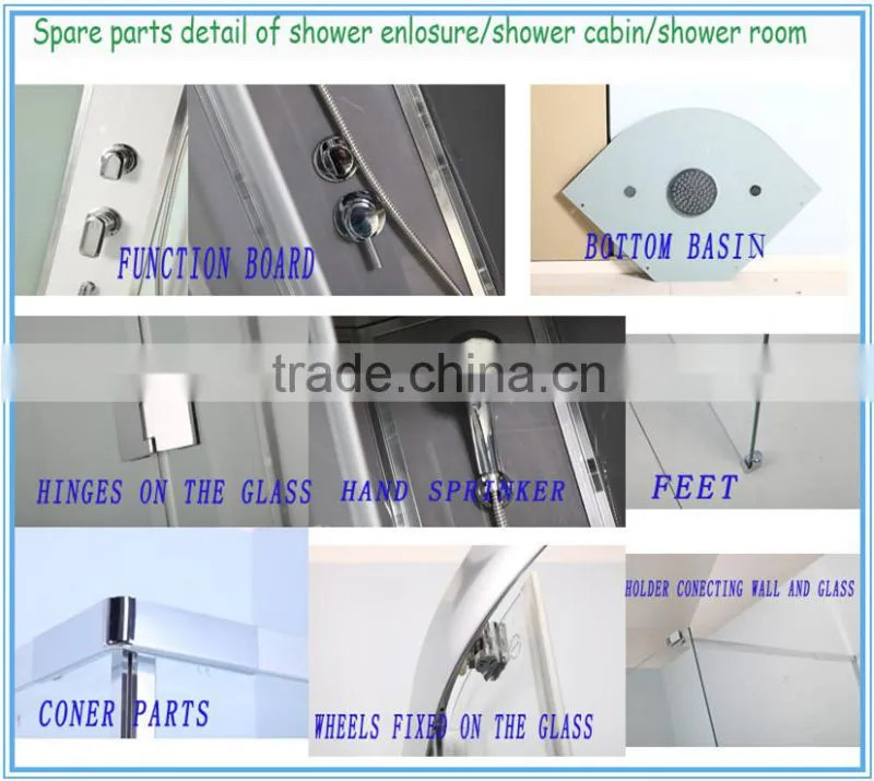 bathroom shower 6mm glass various size ,6981mirro side panel shower enclosure/shower room/shower screen