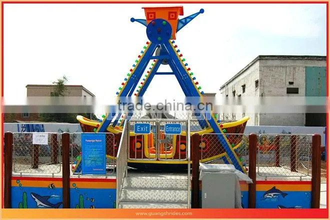 Amusement park colorful mini pirate ship for sale