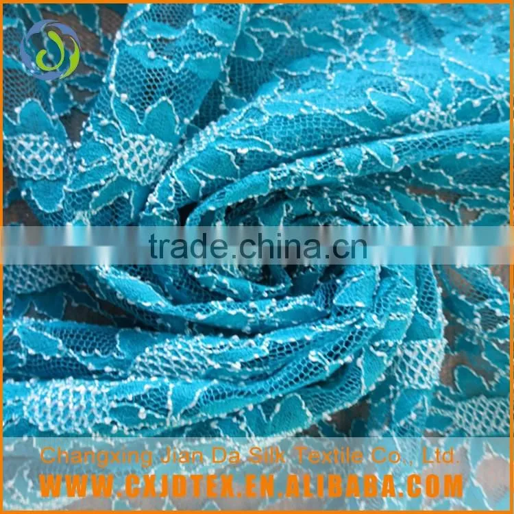 New design china supplier wholesale blue lace fabric qpplique