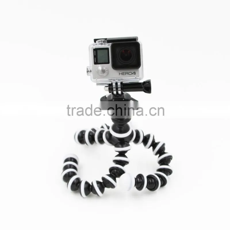 New Bendable Tripod Stand with Adapter for Go Pro cameras and SJ4000 and SJ5000