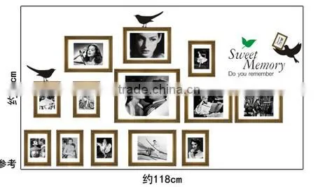 Self-adhesive 2016 Best selling Frame Photo room wall stickers