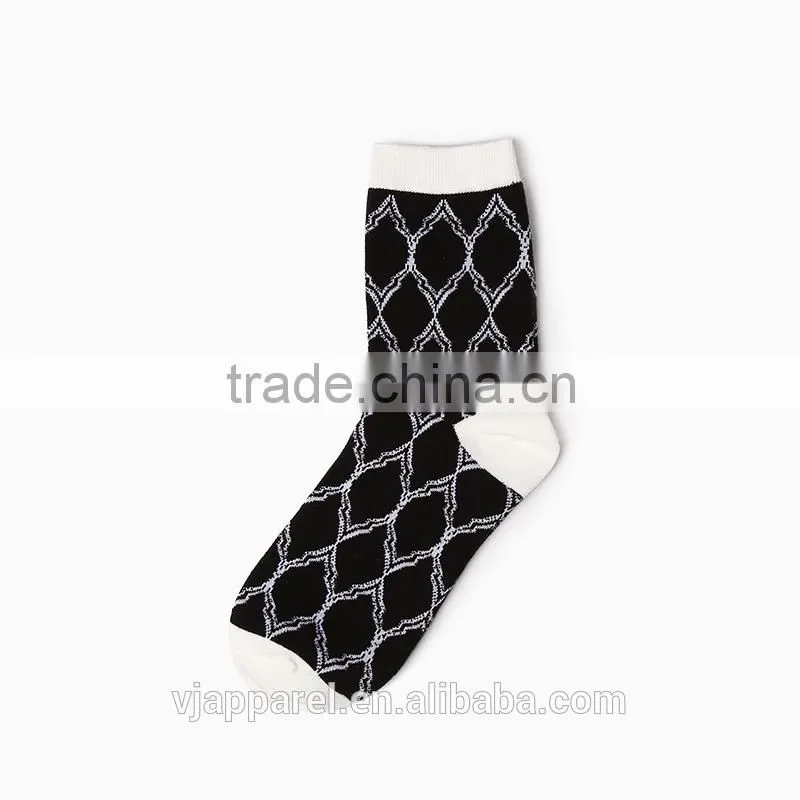 Square And Stripe Crew Man Sock