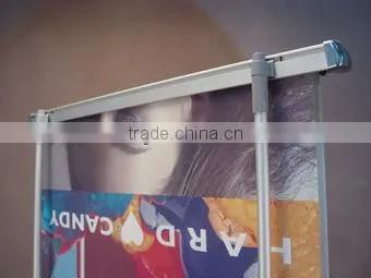 self rolling banner stand