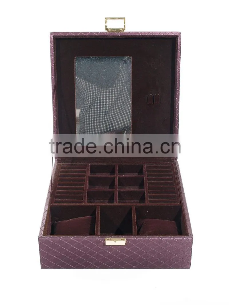 2015 Most popular waterproof leather lipstick storage box