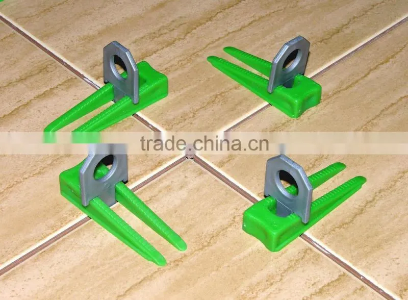 Tile leveling system, plastic leveling system
