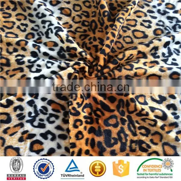 leopard printed velboa(fake fur)