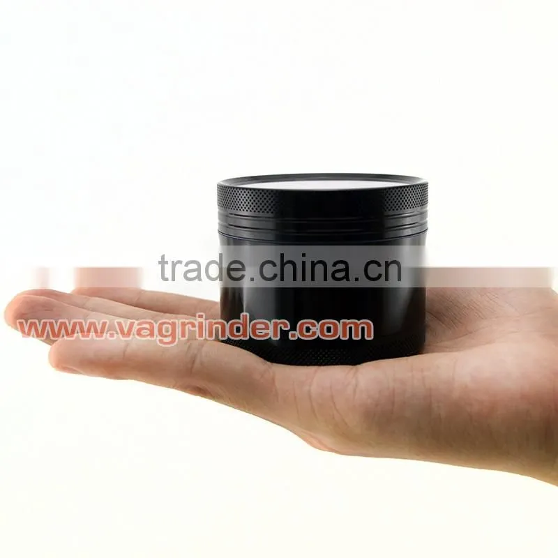 VA Lightning Grinder 2.5 Inch Herb Grinder Aluminium Golden Grinder wholesale herb grinder/CNC herba Custom Logo is Free