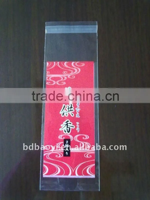 high quality BOPP clear 3 side sealing plastic packaging bag for snack