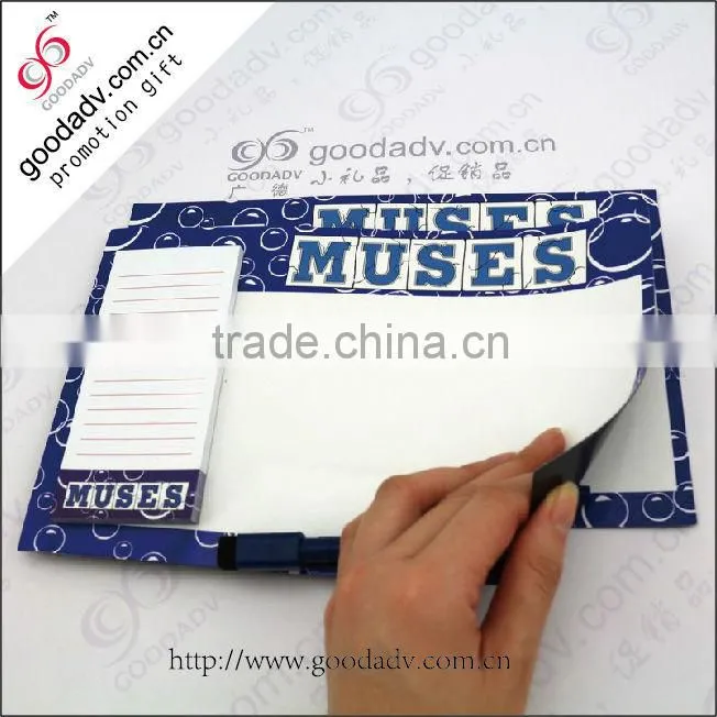 Promotional cheap Fridge magnet notepad custom sticky notes