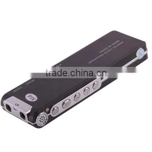 Professional 8GB LCD Digital Voice Recorder with VOR MP3 Player