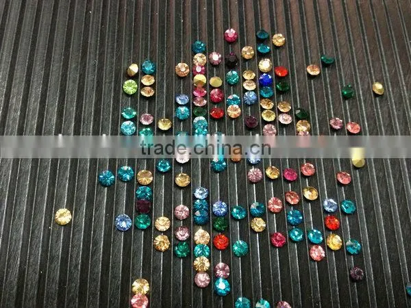 Fashion pointback glass stone for jewelry