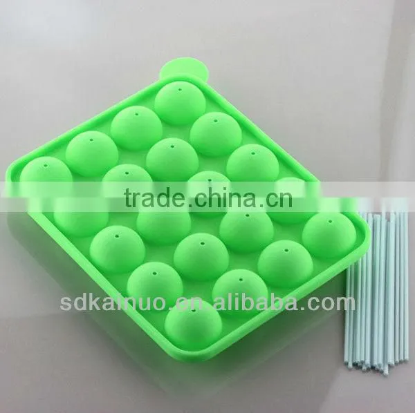 Lollipop shaped silicone custom moon cake mold