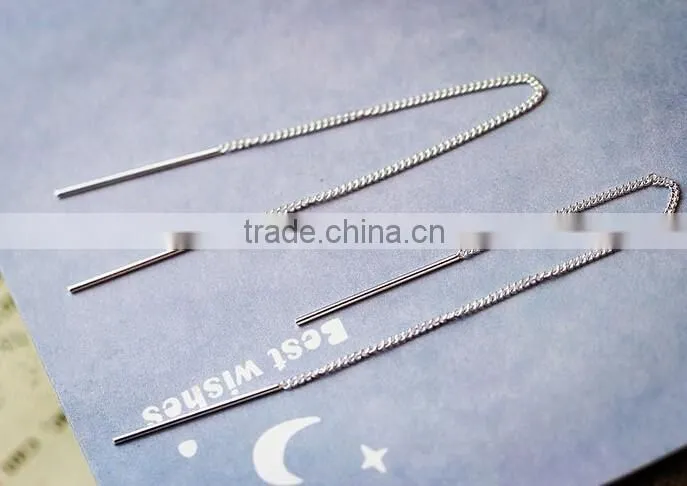 Plated Lines Are Tremella Ear Line Long Paragraph Ear Chain Female Temperament