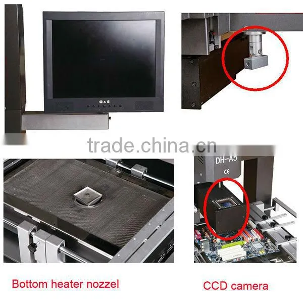 Dinghua optical alignment bga rework machine soldering maching for mobile phone with optical bga reballing kit DH-A5