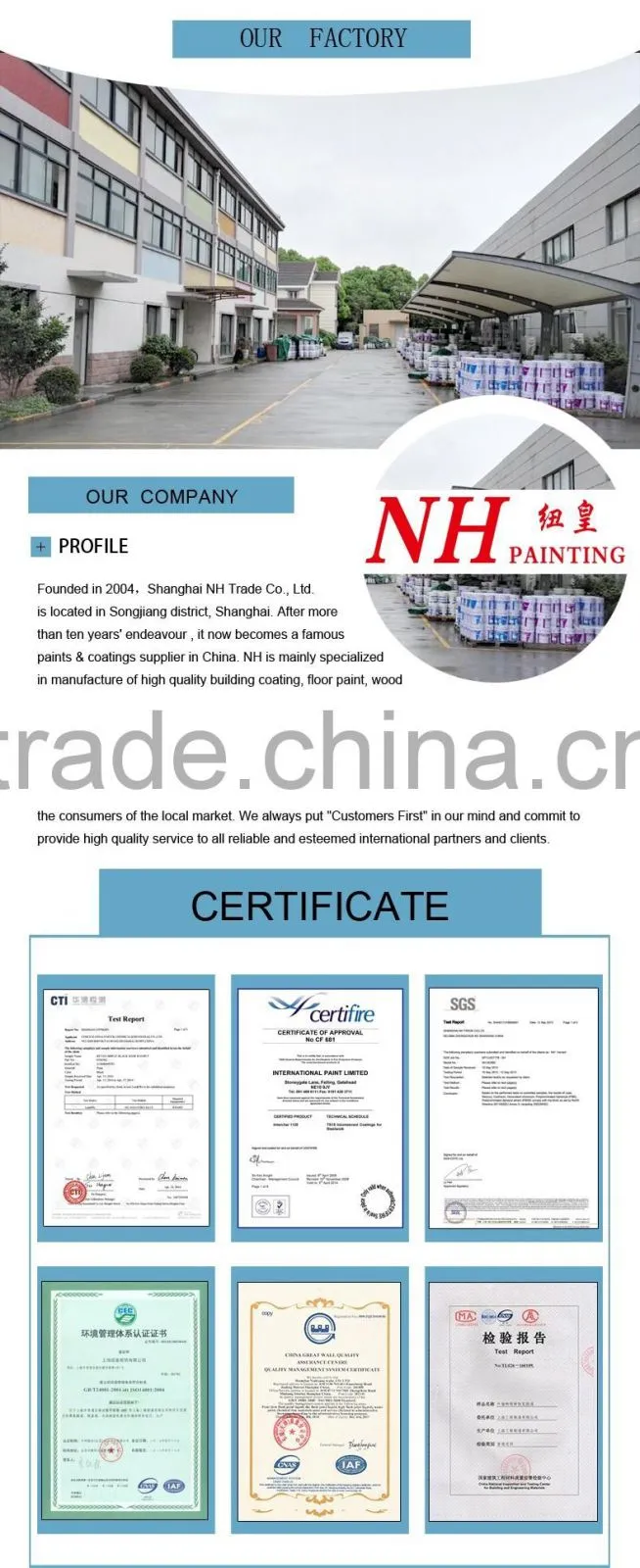 One component good workability anti rust paint