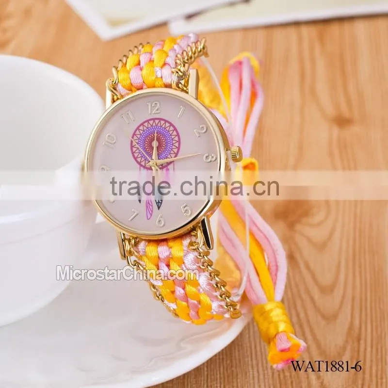 Elastic knitting watch chain dream catcher watch wrist