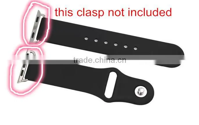 Colorful Wrist Bands for Apple Iwatch Soft Rubber Watch Straps Wearable Bands for 38mm 42mm Iwatch DIY Own Apple Smart Watch