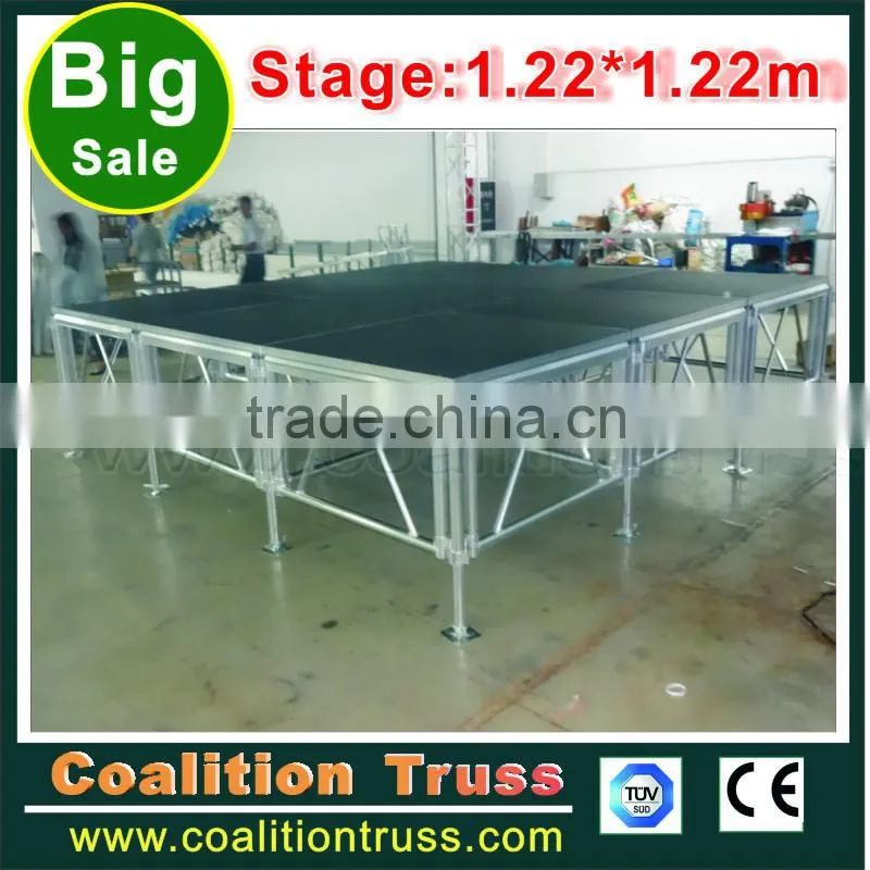 Factory directly Transparent plexiglass wedding stage tempered glass stage acrylic stage