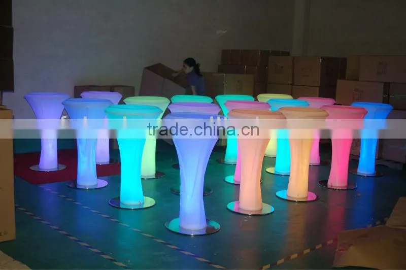 Hot sale 7 colors changing led bar stool