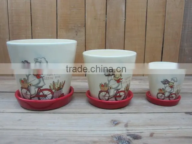 Storage type chef design ceramic food grade storage jar