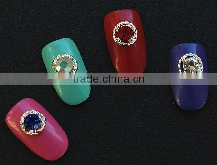 New arrival crown bow knot flower skull designs 3D nail art jewelry