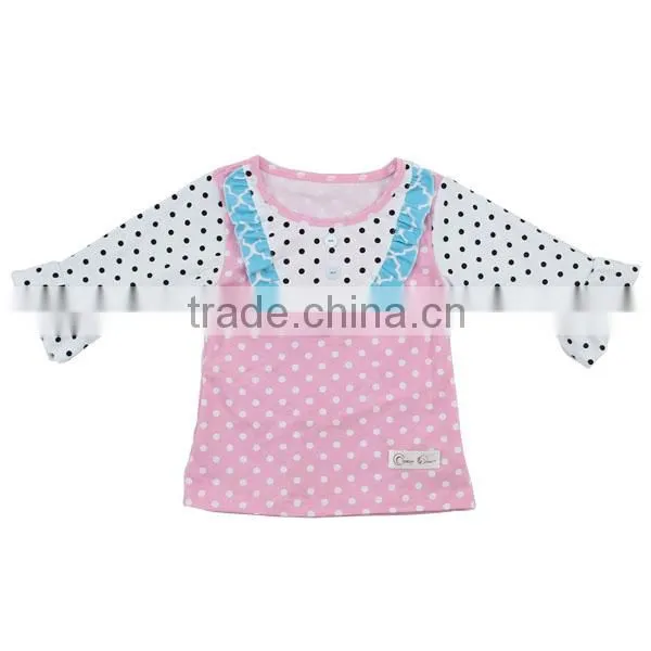 wholesale children's boutique t shirt fancy girls t shirt latest shirt designs for girls