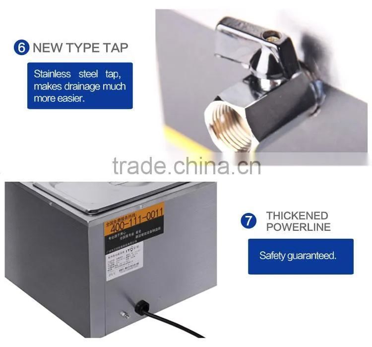 CI-4 Stainless Steel Commercial Electric Bain Marie Food Warmer with 4 pots